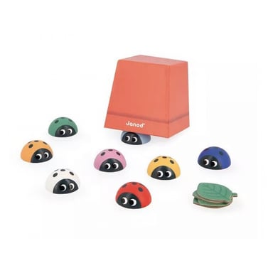 Juego de memoria educativo para niños - Mariquitas de colores