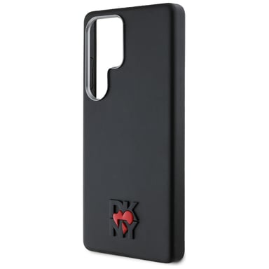 Étui DKNY Leather Heart of NY pour Samsung Galaxy S25 Ultra, noir