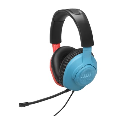 JBL Quantum 100N Casque Avec fil Arceau Jouer Bleu, Rouge