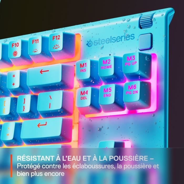 Clavier gaming filaire - Apex 3 TKL - Azerty - Bleu ciel - Neuf