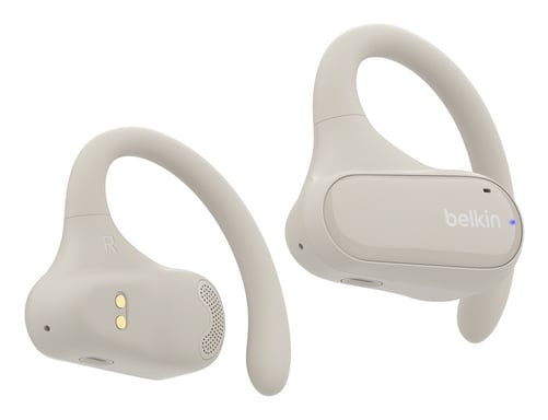 Belkin SoundForm ClearFit Casque True Wireless Stereo (TWS) Crochets auriculaires Appels/Musique/Sport/Au quotidien Bluetooth Sable