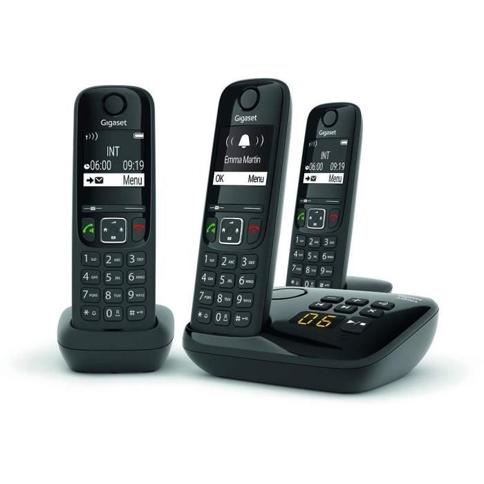 Téléphone Sans Fil Gigaset AS690A – Trio, Répondeur, ID d'Appelant, ECO DECT/GAP - vue 8