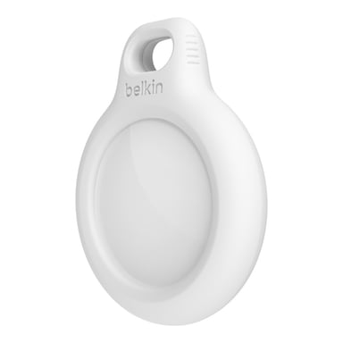 Anneau de protection avec attache en métal pour AirTag, Blanc