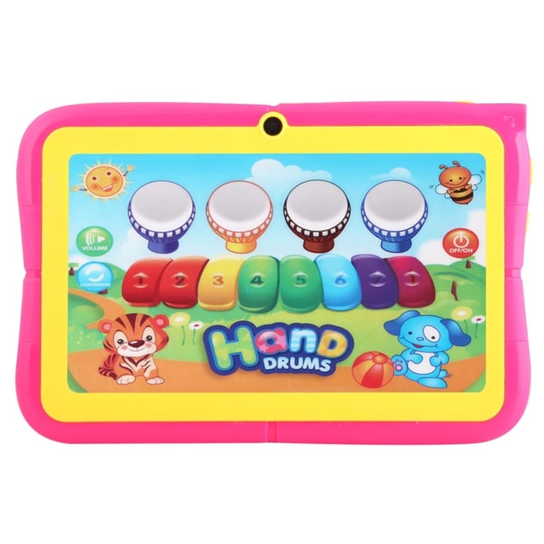 Tablettes educatives YONIS Tablette Enfant 7 Pouces Android 6.0 Bluetooth  Playstore Wifi Rose 40Gb
