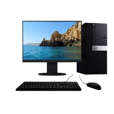 Optiplex 7050 MT i7-6700 4GHz 8Go/1To SSD Wifi W11 + Ecran 20