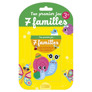 Jeu de 7 Familles - Les Animaux du Jardin pour Enfants
