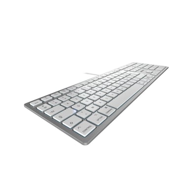 CHERRY KC 6000C FOR MAC clavier Universel USB AZERTY Français Argent