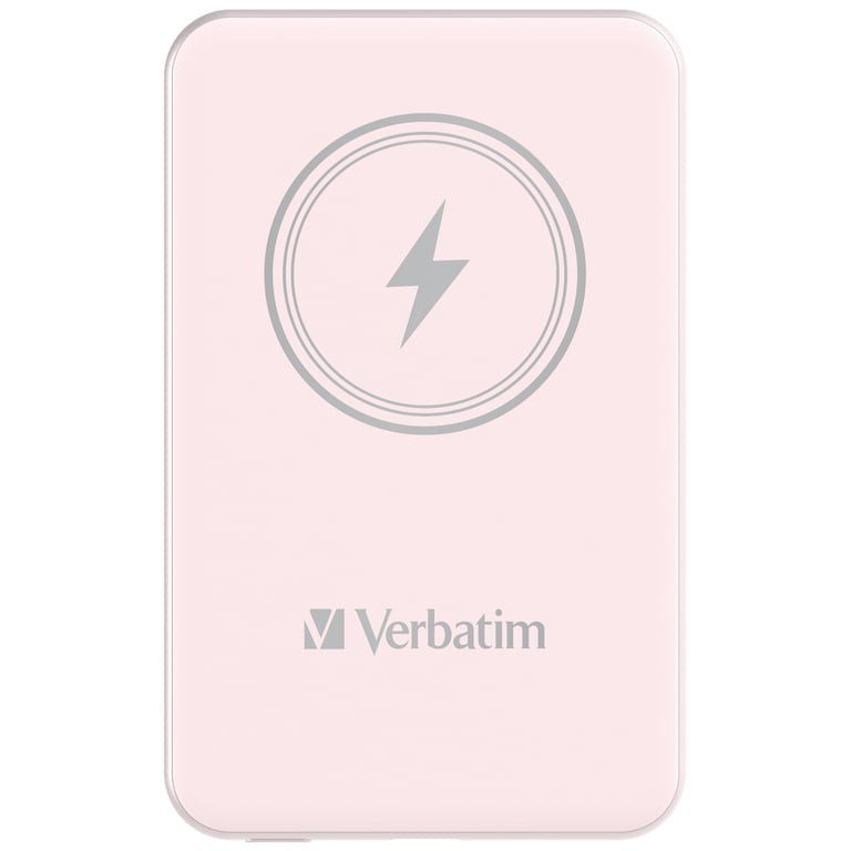Verbatim Charge 'n' Go Lithium Polymère (LiPo) 5000 mAh Recharge sans fil Rose - Neuf