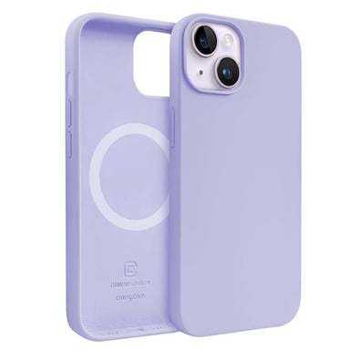 Crong Funda Magsafe para iPhone 14 Plus Modelo Color Cover Magnético Ultra Resistente Violeta