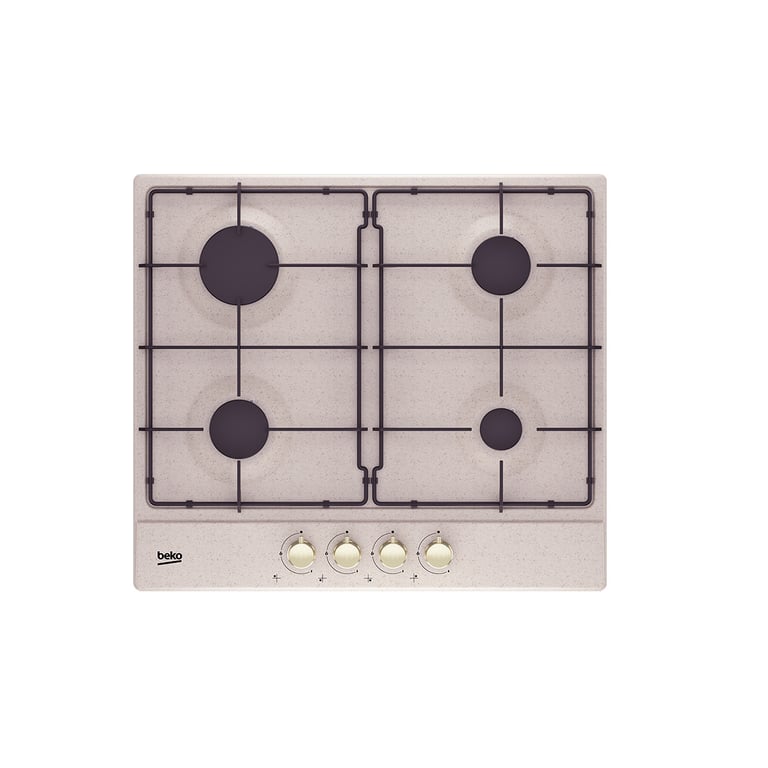 Plaque BEKO HIAG 64224 SAVR 60 cm gaz intégrée coloris avoine - vue 2