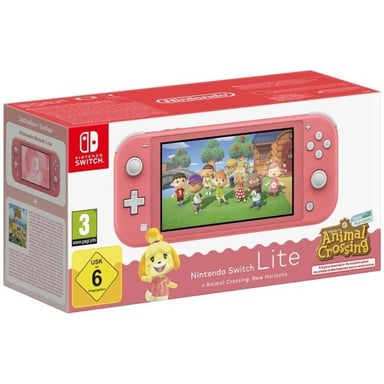 Nintendo Console Switch Lite + Animal Crossing: New Horizons (corallo)