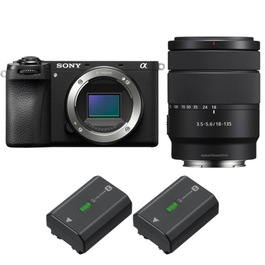 Appareil photo hybride Sony A6700 + 18-135mm f/3.5-5.6 OSS + 2 Sony NP-FZ100 + Ebook ''20 astuces pour des images qui claquent''
