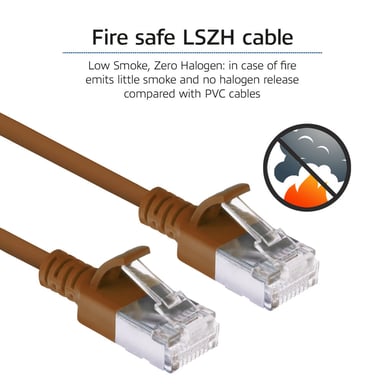ACT DC7230 cable de red Marrón 0,15 m Cat6a U/FTP (STP)