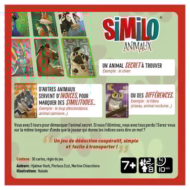 Similo : Le jeu de déduction pour découvrir l'animal secret