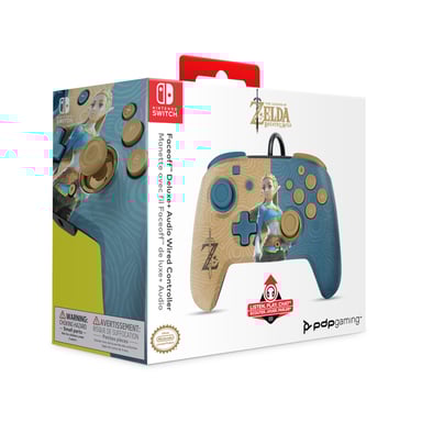PDP Zelda REMATCH Multicolor USB Gamepad Nintendo Switch, Nintendo Switch OLED