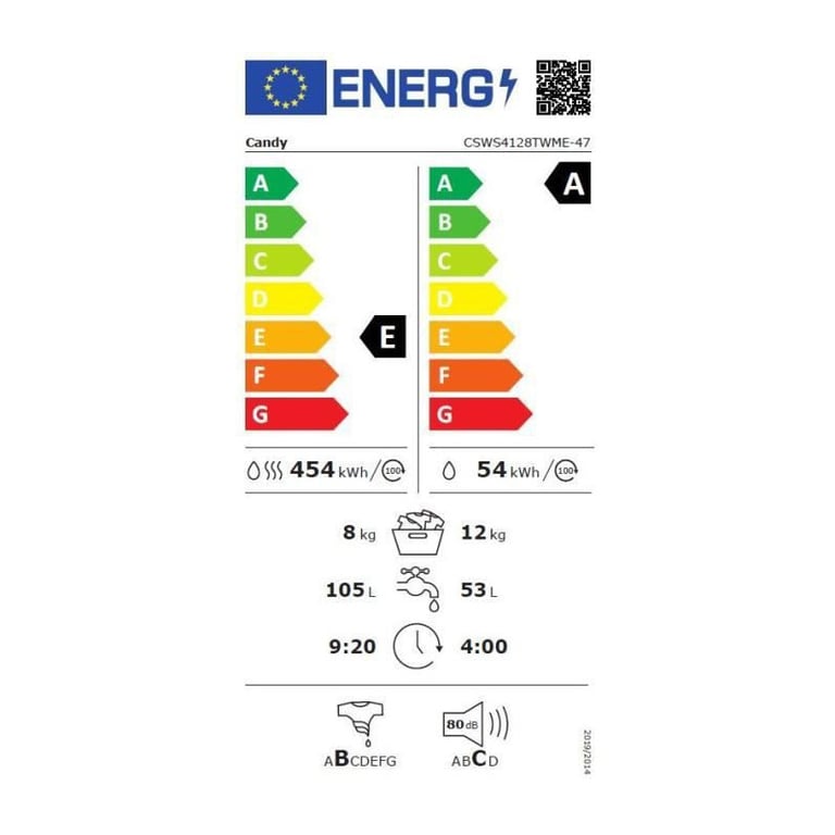 CANDY CSWS4128TWME47 - vue 8