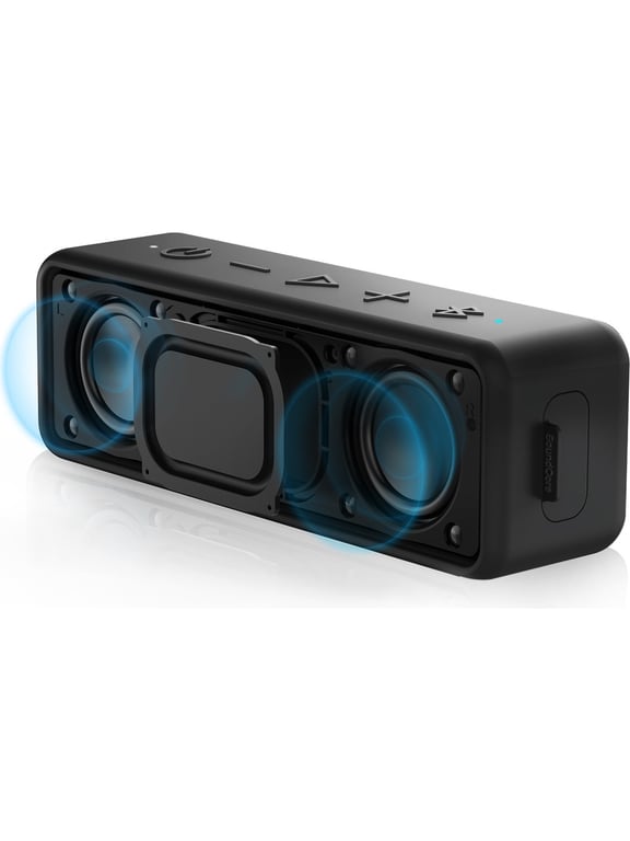 Enceinte portable Soundcore A3105 – Stéréo, Bluetooth et filaire, design cube - vue 3