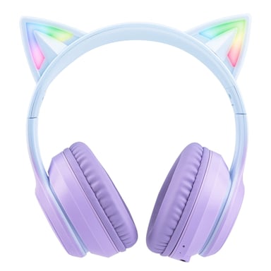 B90 Casque Gaming RGB Micro Haute Sensibilité - Violet Dégradé