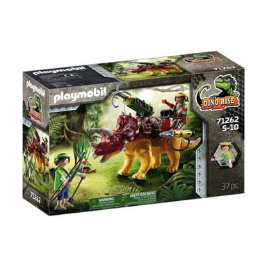 PLAYMOBIL - 71262 - Dino Rise - Triceratops y soldados
