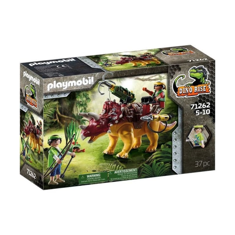 PLAYMOBIL 71262 Dino Rise Tricératops et soldats Neuf