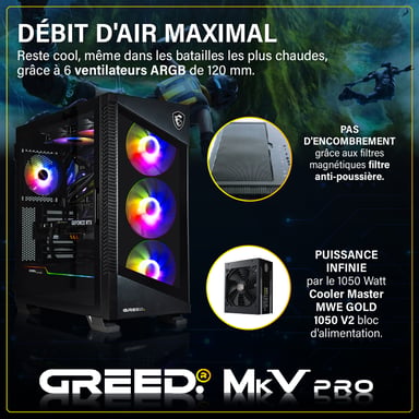 MK5 Pro - PC Gamer - Intel Core i9 12900KF - Nvidia Geforce RTX 5080 (16 Go) - Ultra Bureau PC Gaming - 4K & Raytracing avec 32 GO RAM DDR5 - Watercool - 2 TO SSD - Ordinateur avec WiFi + Windows 11 Pro
