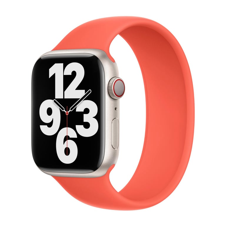 Bracelet Boucle unique en Silicone pour Apple Watch | 44454649 mm Taille 11 Nectarine Neuf