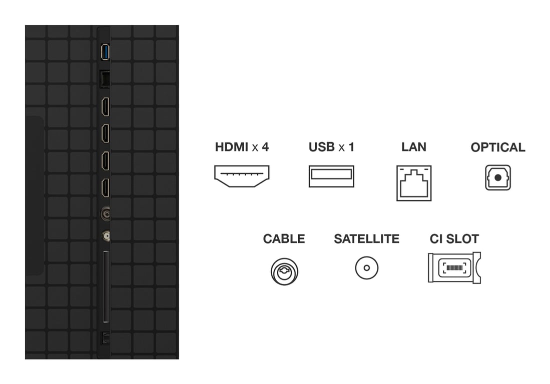 TV QD Mini LED Tcl 98C89K 248 cm 4K UHD 2025 Aluminium brossé - vue 6