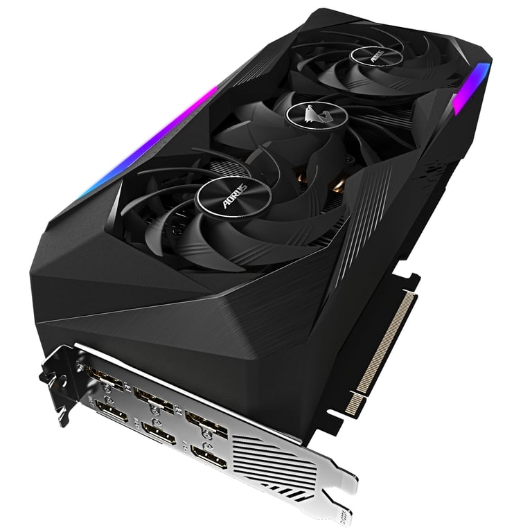 GIGABYTE AORUS GV N307TAORUS 8GD carte graphique NVIDIA GeForce RTX 3070 Ti 8 Go GDDR6X Neuf - vue 3
