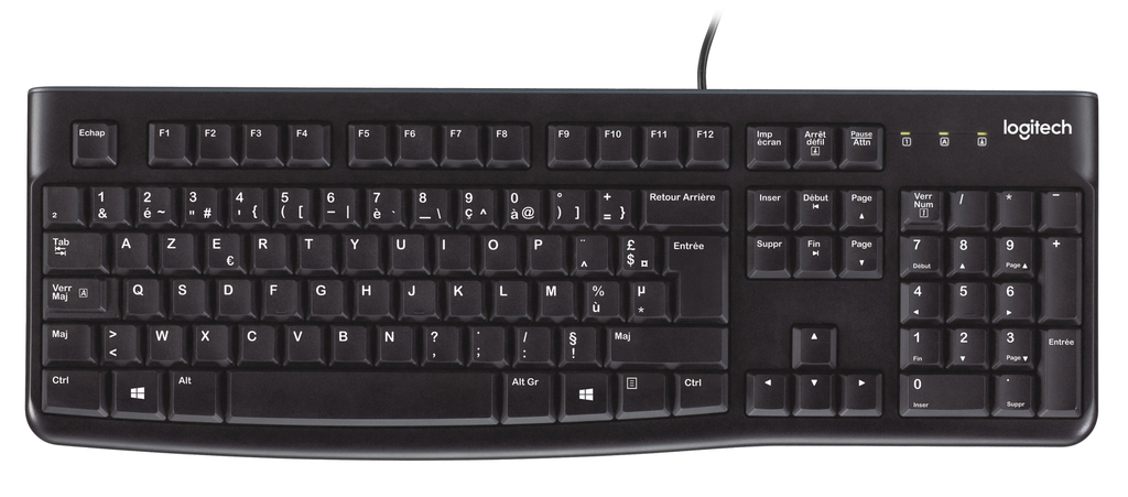 Logitech Keyboard K120 for Business clavier USB AZERTY Belge Noir - Logitech