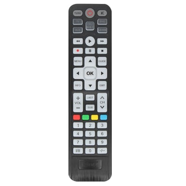 Mando a distancia univ TV Satélite Audio Reproductor DVD Alcance 10m LinQ Negro