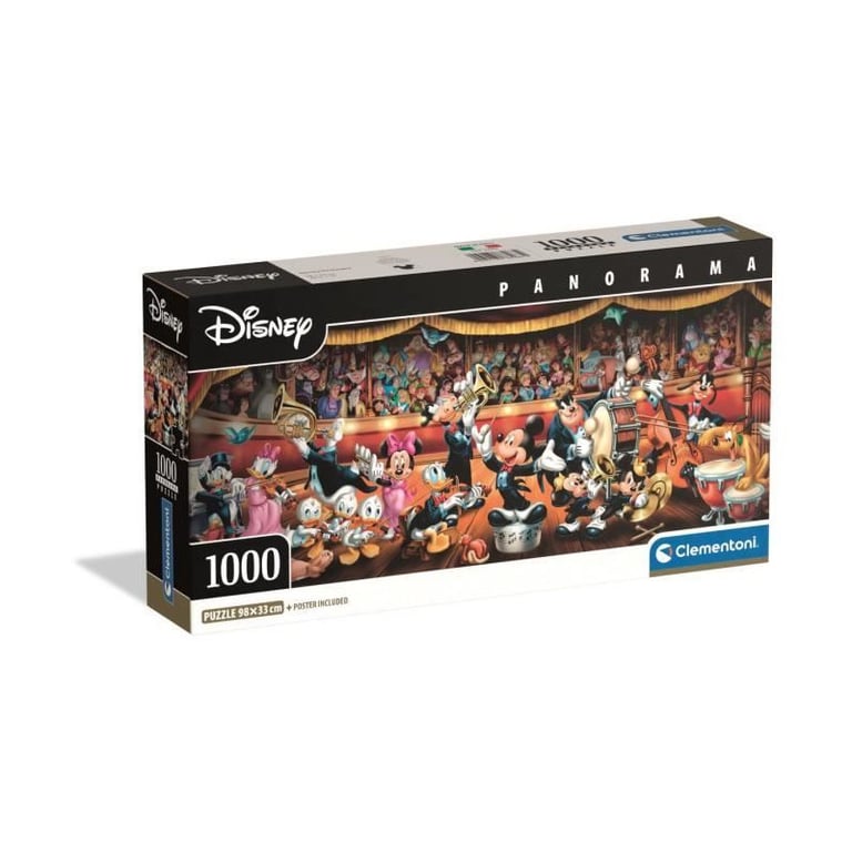 Puzzle Compact 1000 pièces Panorama : Orchestre Disney Clementoni Puzzles - vue 3