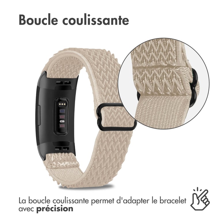 imoshion Bracelet élastique en nylon pour le Fitbit Charge 3 / 4 Neuf - vue 9