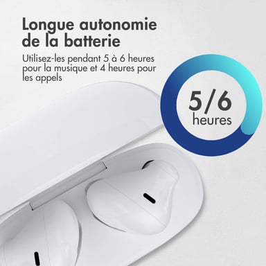 imoshion ?Écouteurs Aura - Écouteurs sans fil - Écouteurs sans fil Bluetooth - Blanc