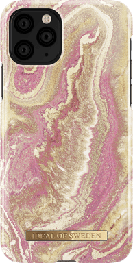 IDEAL OF SWEDEN Funda para iPhone 11 Pro a prueba de golpes con estampado de mármol Dorado