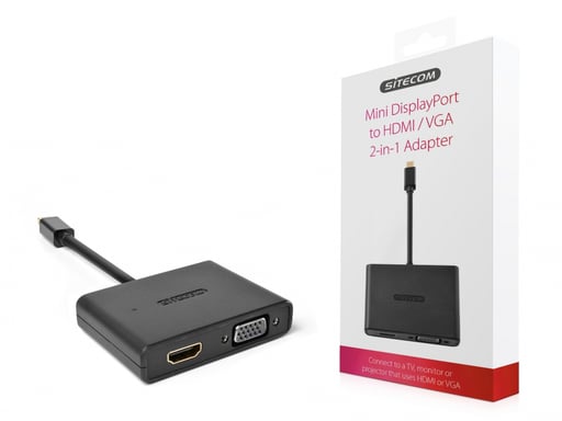 Sitecom CN-347 Adattatore da Mini DisplayPort a HDMI/VGA 2-in-1