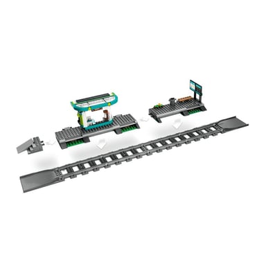 Tramway LEGO City 60423 avec Station du Centre-Ville et Minifigurines