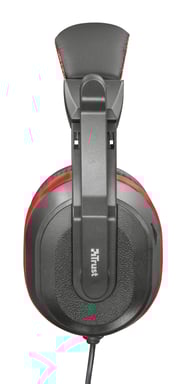 Trust 21953 auricular y casco Auriculares Alámbrico Diadema Juego Negro, Rojo