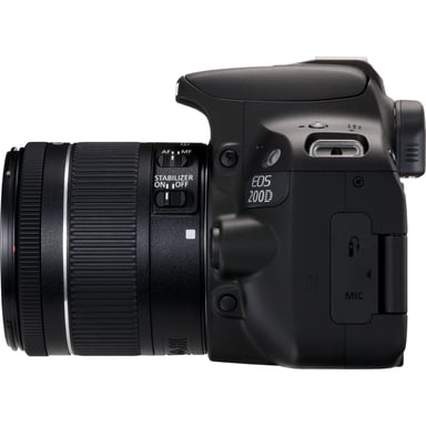 Canon EOS 200D + EF-S 18-55mm f/4-5.6 IS STM Kit d'appareil-photo SLR 24,2 MP CMOS 6000 x 4000 pixels Noir