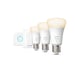 PHILIPS Hue White Starter Kit lampadina LED collegata 9,5W - E27 x3 e telecomando Hue