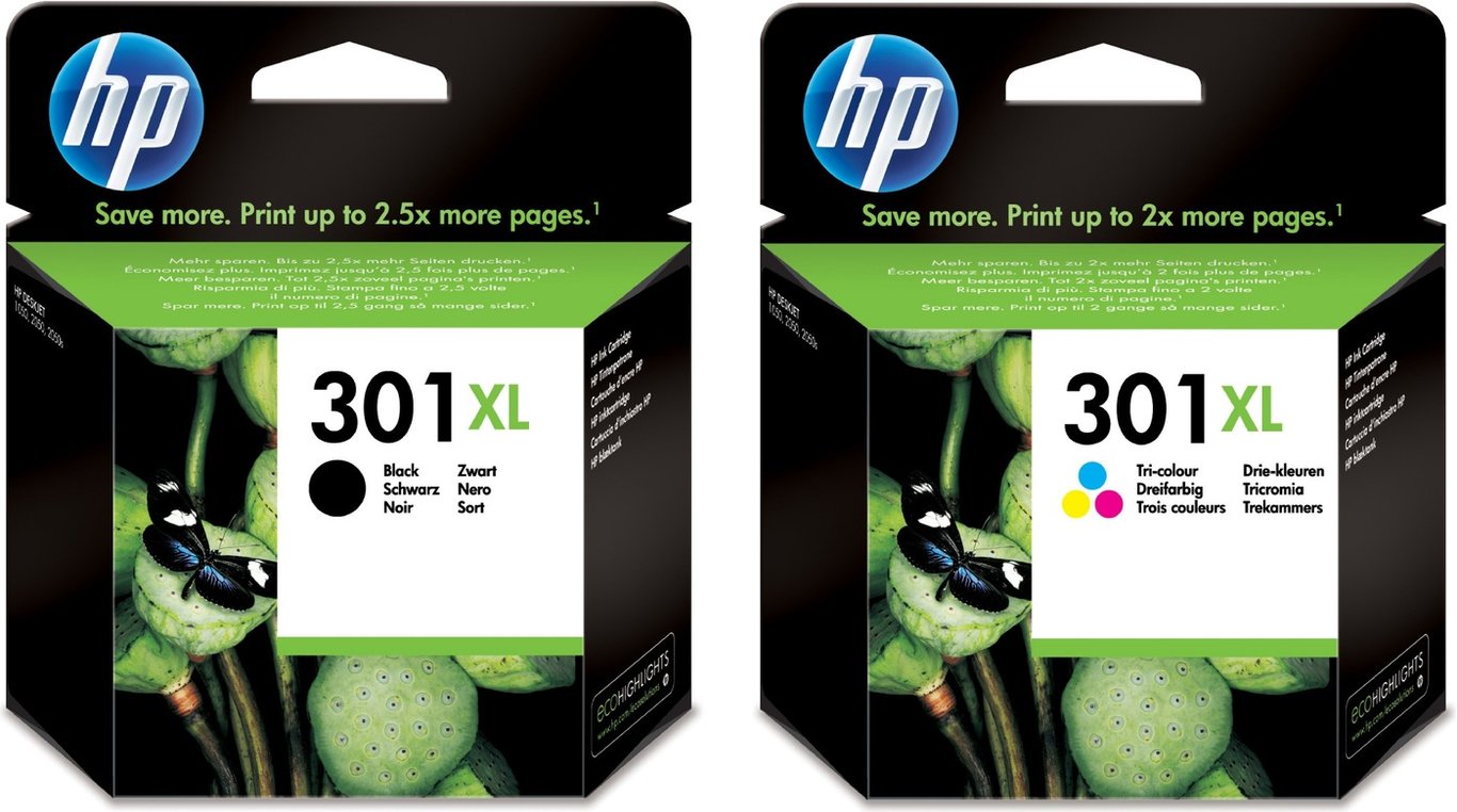 HP Pack 301 XL noir et couleurs - Neuf