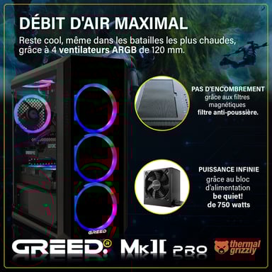MK2 Pro - PC Gamer - Intel Core i7 12700F - Nvidia RTX 5070 - Rapide Bureau PC Gaming - 32 GO RAM DDR4 - Watercool - 1 TO SSD - Ordinateur avec WiFi + Windows 11 Pro