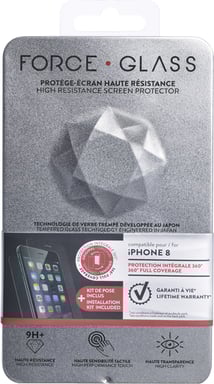 Doppia protezione per iPhone 8 360° anti impronte digitali