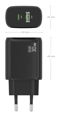 AISENS A110-0924 cargador de dispositivo móvil Cámara digital, MP3, MP4, Teléfono móvil, Navegante, Portátil, Consola de juegos portátil, Smartphone,