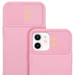 Coque pour Apple iPhone 12 en Bonbon Rose Housse de protection Étui en silicone TPU flexible et avec protection pour appareil photo
