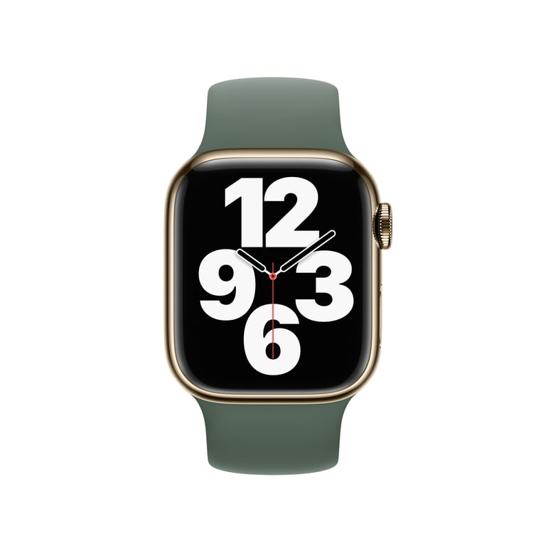 Bracelet Boucle unique en Silicone pour Apple Watch 38404142 mm Taille 4 Eucalyptus - vue 3