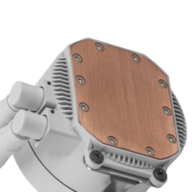 Mars Gaming ML-ONE120, Refrigeración Líquida CPU, TDP 200 W, Espejo Infinito, Ventilador FRGB Silencioso, Multisocket Universal, Blanco