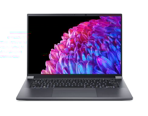 Acer Swift SFX14-72G-70QA Intel Core Ultra 7 155H Portátil 36,8 cm (14.5'') 2.8K 32 GB LPDDR5-SDRAM 1 TB SSD NVIDIA GeForce RTX 4050 Wi-Fi 6 (802.11ax) Windows 11 Home Francés Gris