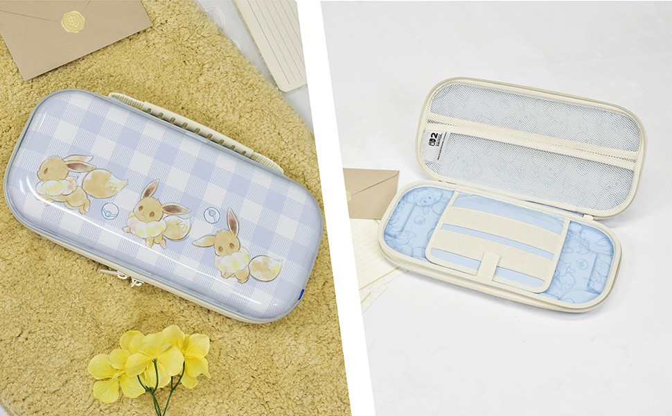 Pochette rigide Hori Évoli Cottage Core pour Nintendo Switch 2 Nintendo Switch Nintendo Switch OLED et Nintendo Switch Lite - vue 8