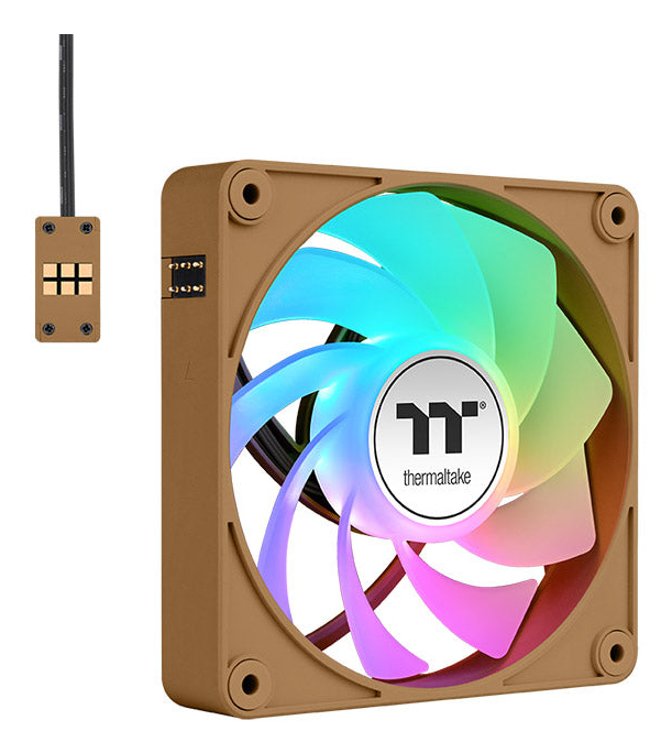 Thermaltake CT120 EX Reverse ARGB Sync PC Boitier PC Ventilateur 12 cm Marron, Sable 3 pièce(s) - Neuf