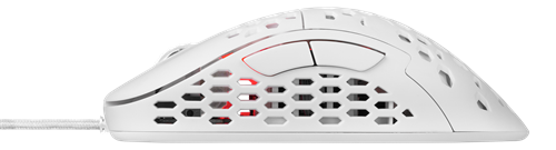 DELTACO GAMING - WHITE LINE WM85 - Mouse ottico da gioco 6400 DPI, 1000 Hz, ultra leggero, RGB, 6 pulsanti